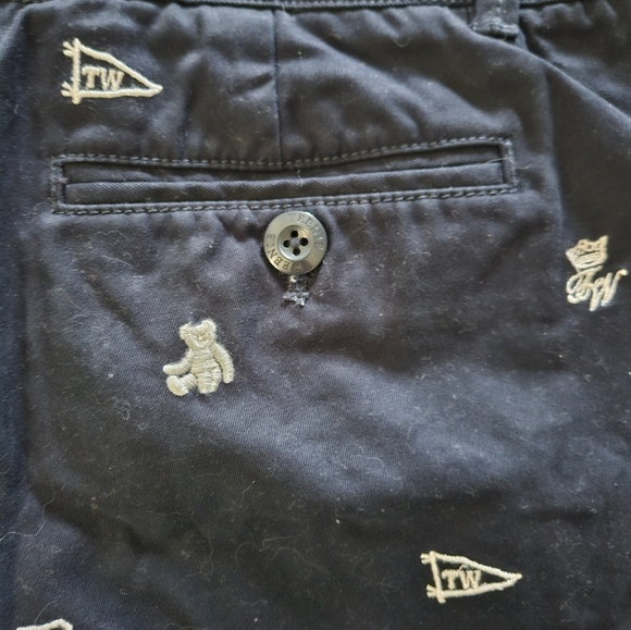 Teenie Weenie Navy Blue Embroidered Women's Shorts Size FM - Picture 9 of 12